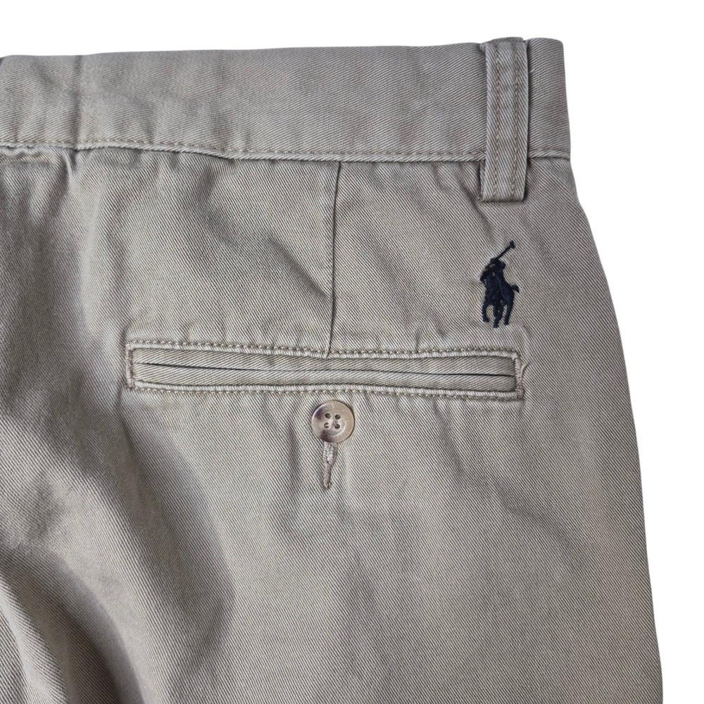 Polo Ralph Lauren Preston Pant Mens 31x30 Tan Chino Classic Cotton Trousers Logo